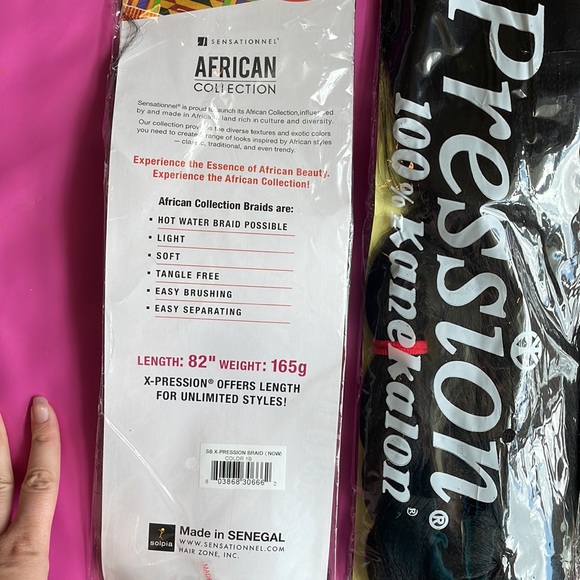 Sensationnel X-pression Braiding Hair Extensions African Collection Color 1B NEW - Picture 7 of 9